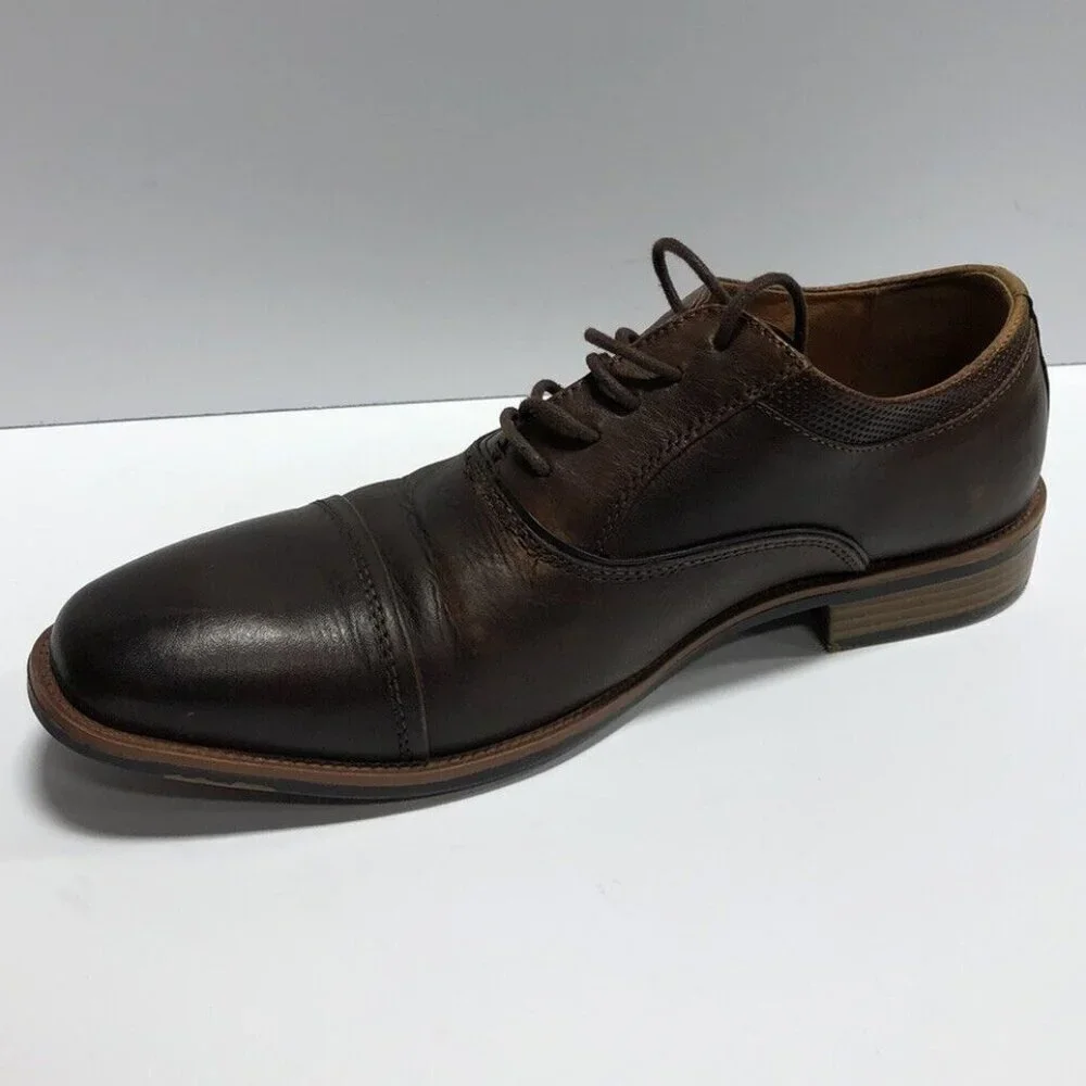 Steve Madden Men's Glympse Brown Oxford, Size 8 M